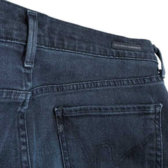 Citizens of Humanity Womens Elson Mid Rise Straight Leg Jeans Dark Blue 29 USA - Picture 14 of 14